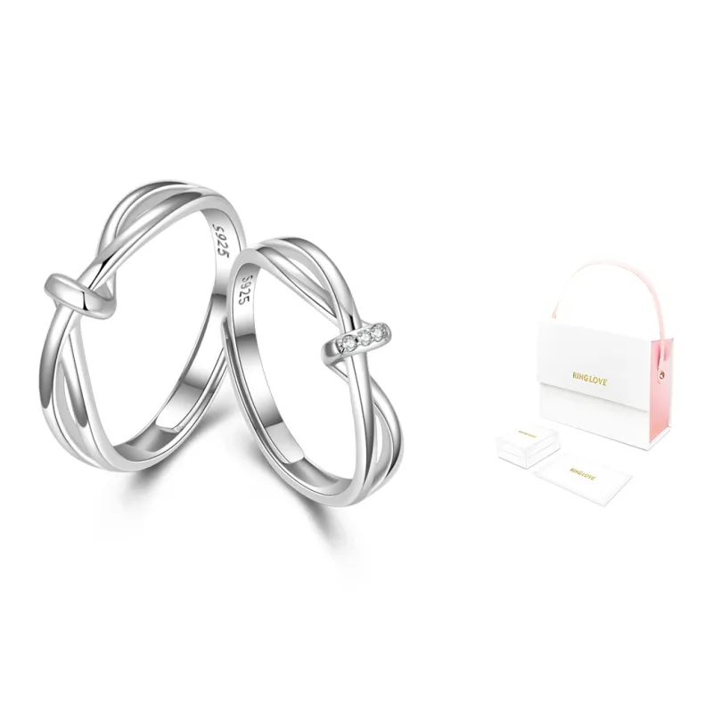 RINGLOVE Zircon Rings Unisex Silver-1
