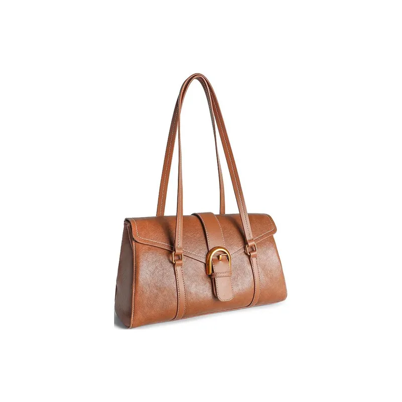 GELANNI Polyurethane Handbag Shoulder Bag Regular Unisex Brown-1