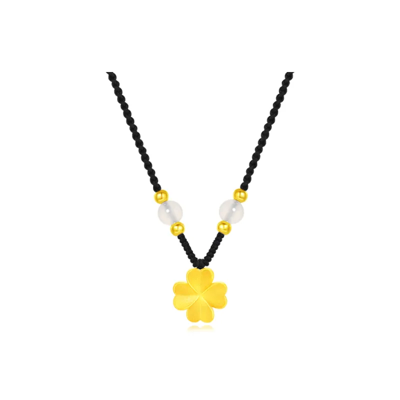 Fortune Gold Box Necklaces Unisex-0