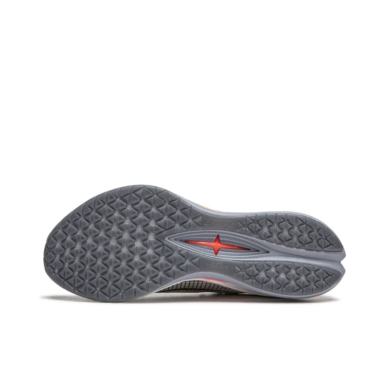 LiNing Red Hare 7 Pro Cushioned Slip Resistant Low Top Running Shoes Men's Ecru Gray-6