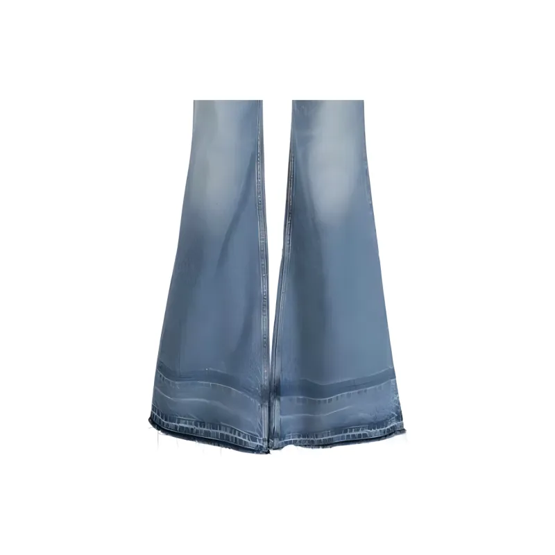 Chloé Frayed Edge Flared Jeans-5