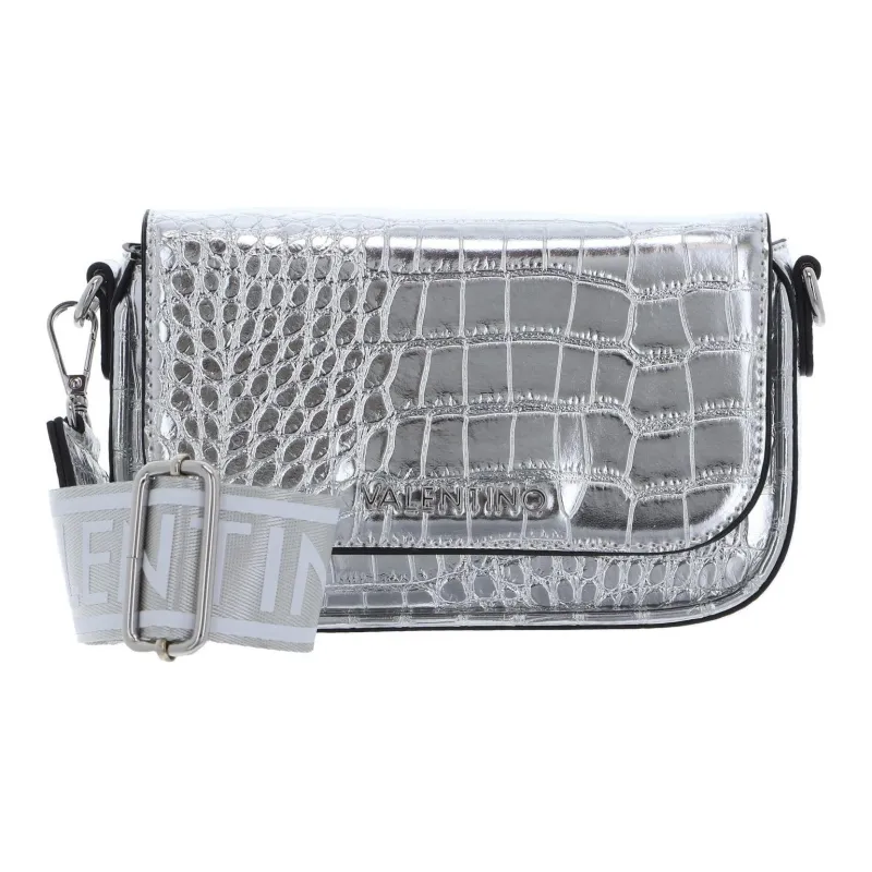 Valentino Polyurethane Crossbody Bag Shoulder Bag Women's Silver-1