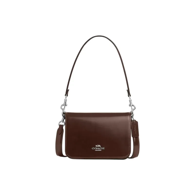 COACH Quinn Cow Leather Crossbody Bag, Shoulder Bag Trumpets Women's Maple Leaf-0