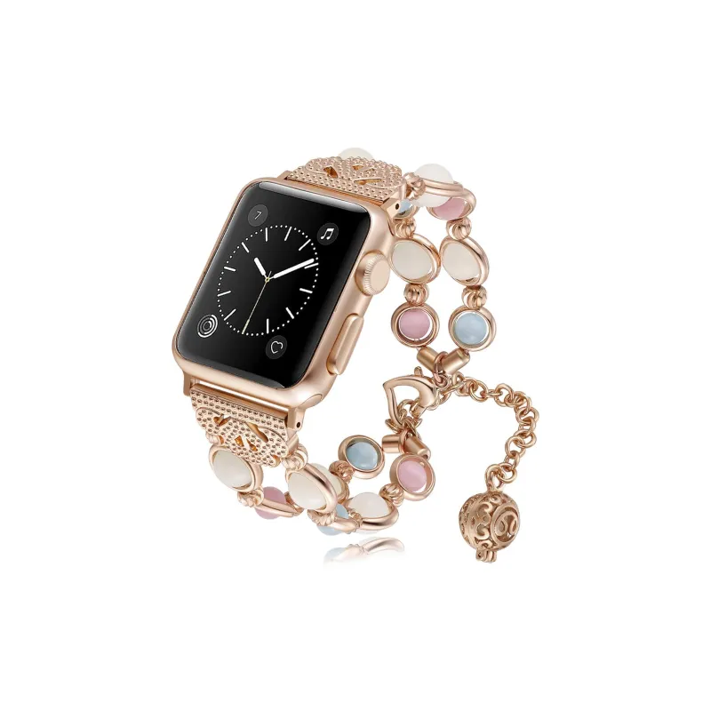 AOMN Watch Band Apple Compatibility Agate Jewelry Glow In The Dark Bead Material-4
