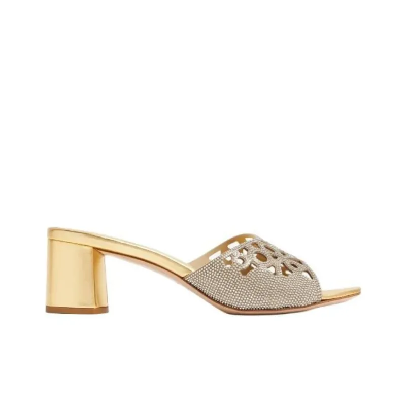 Le Silla Slide Slippers Women's Gold-1