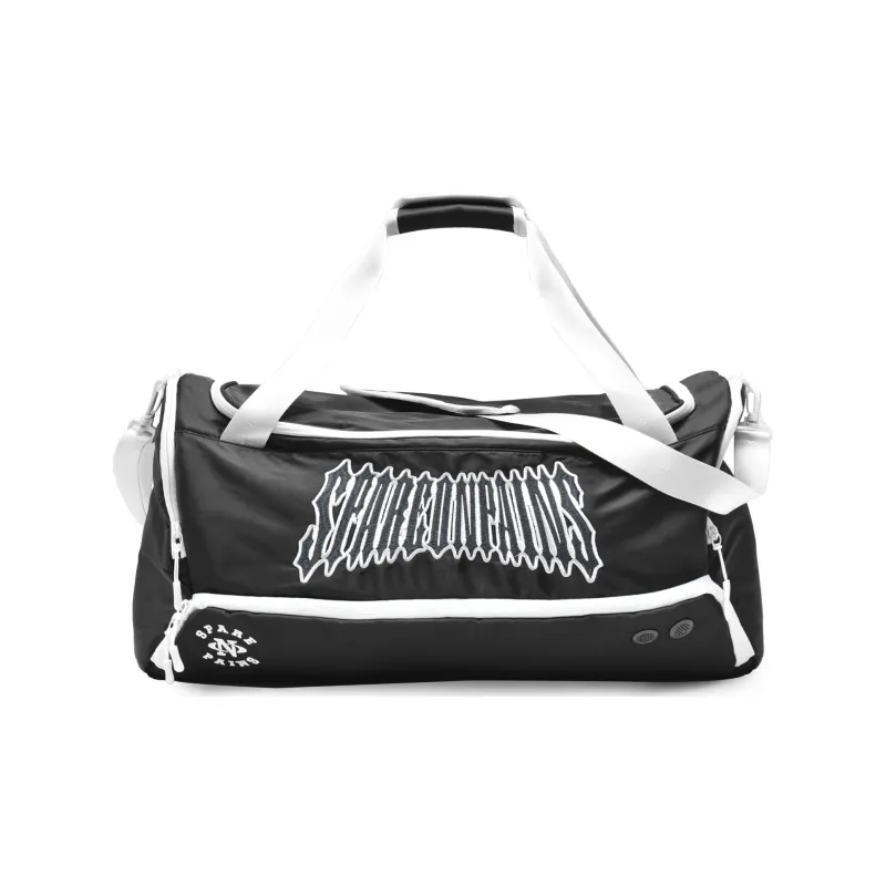 Spare No Pains. Polyester Basketball Bag, Crossbody Handbag, Gym Bag Tubas Unisex Black-0