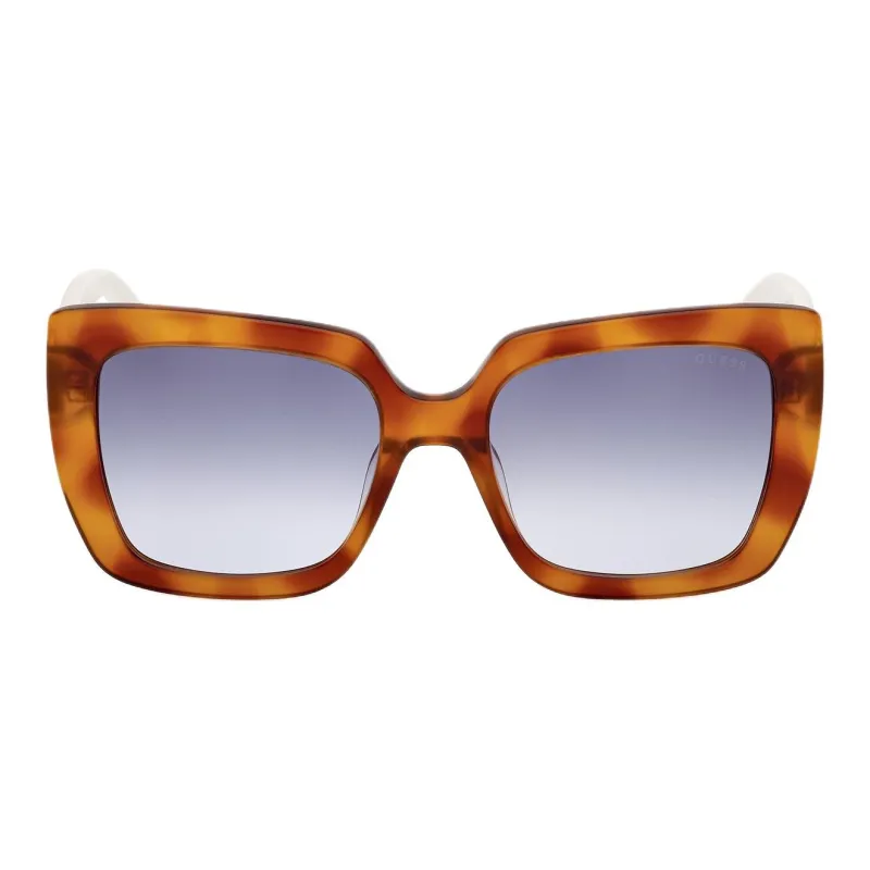 GUESS Plastic Square Sunglasses Women's Brown-1
