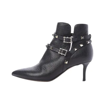 Valentino Rockstud Ankle Boots 5.7cm Women's Black