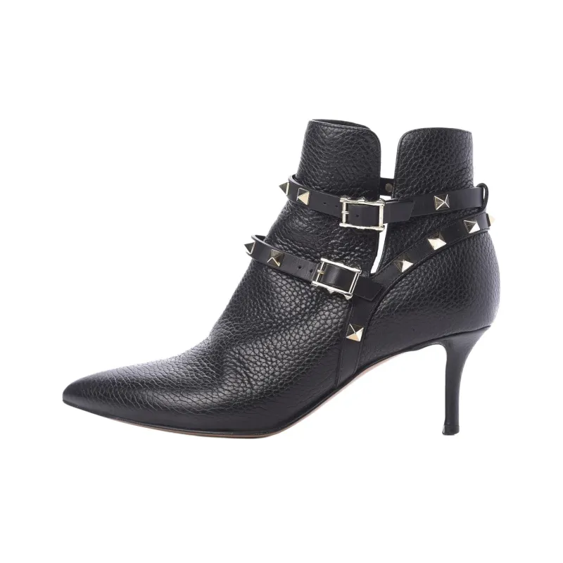 Valentino Rockstud Ankle Boots 5.7cm Women's Black-0