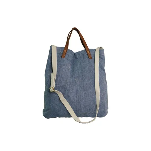 Alternative Country Denim One Shoulder Handbags Unisex Light Blue