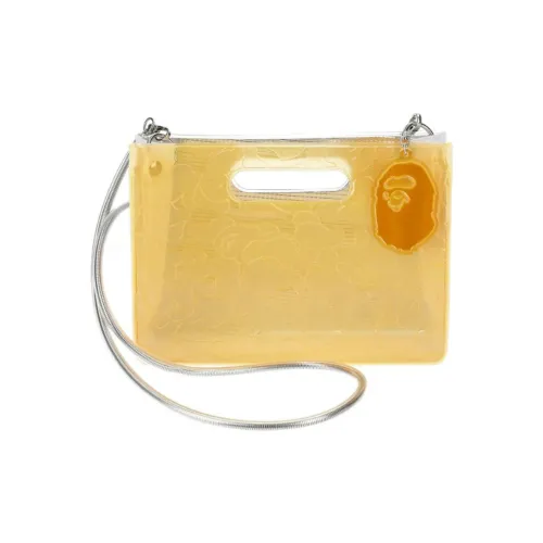A BATHING APE PVC Crossbody Bag, Shoulder Bag Regular Men's Orange