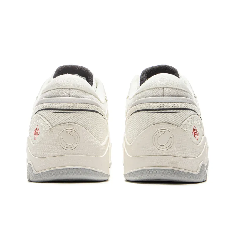 LiNing Moon White 3 Slip Resistant Cushioning Abrasion Resistant Low Top Skateboard Shoes Men's Champagne White-5