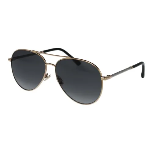 Jimmy Choo Metal Aviator Sunglasses Women's Black