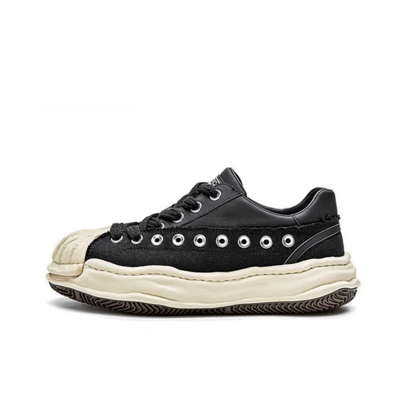 NAUTICA Slip Resistant Cushioning Wear Resistant Lightweight Height Increasing Low Top Skateboard Shoes Men's Black-0