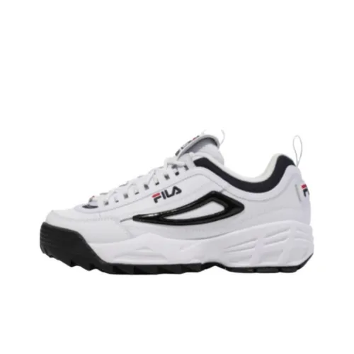 FILA Disruptor 2 Wear-resistant And Lightweight Low-Top Running Shoes Unisex White