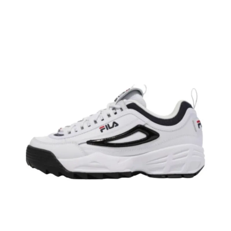 FILA Disruptor 2 Wear-resistant And Lightweight Low-Top Running Shoes Unisex White-0