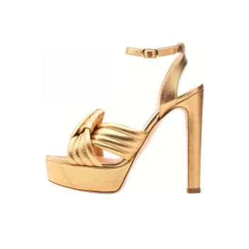 Rupert Sanderson Strap Sandals 12cm Women's Gold