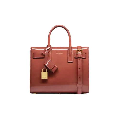 SAINT LAURENT SAC DE JOUR Calfskin One Shoulder Handbags Nano Women's Rose