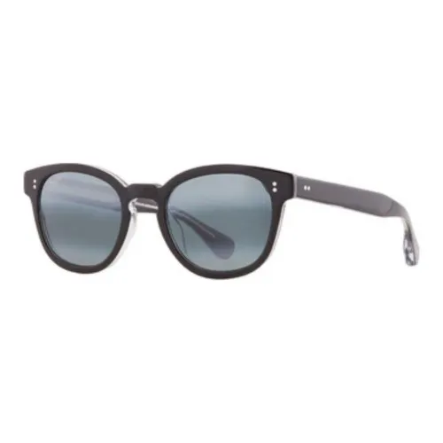 Maui Jim Acetate Round Sunglasses Unisex Black