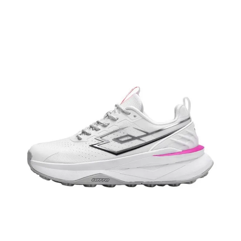 LOTTO Slip Resistant, Abrasion Resistant, Breathable, Lightweight, Rebound Low Top Running Shoes Women's White-0