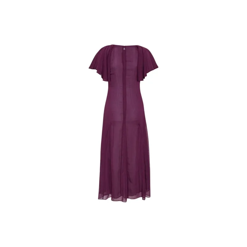 Rotate Short-Sleeved Dresses Women's Purple-1