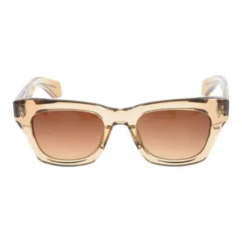 JACQUES MARIE MAGE Square Sunglasses Men's Brown