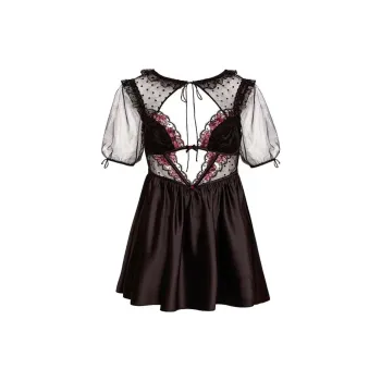 Victoria's Secret x For Love And Lemons Nightgown Women's Black