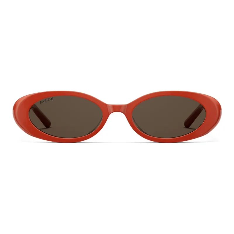 PARZIN Plate Frame Oval Sunglasses Unisex-14