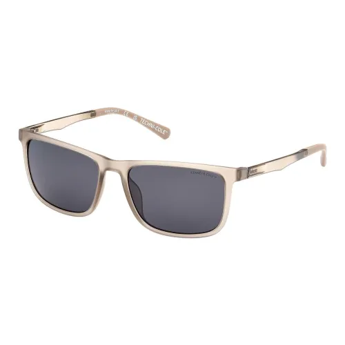 KENNETH cole Looks Injection Molded Plastic Rectangular Sunglasses Men's Beige