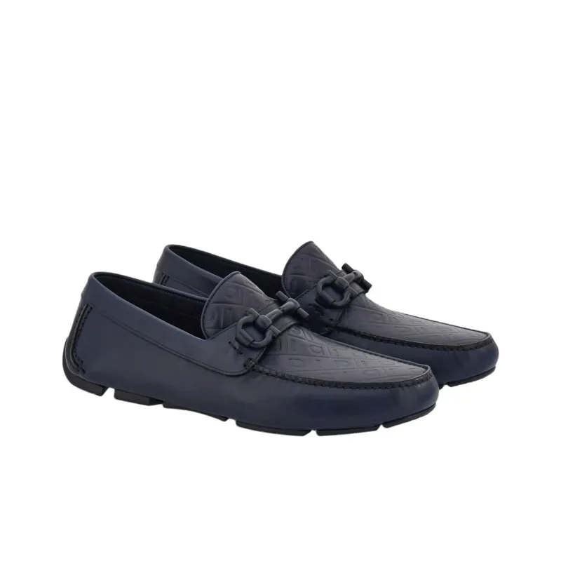 FERRAGAMO GANCINI Loafers Men's Dark Blue-2
