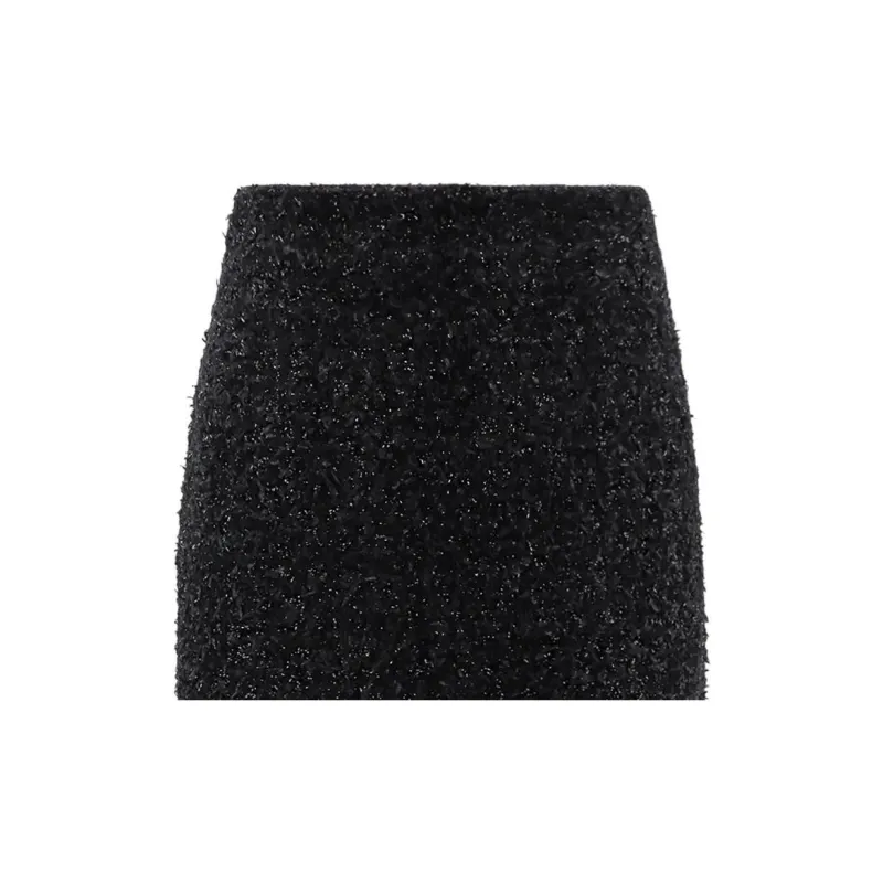 Balenciaga Tweed Midi Skirt-5