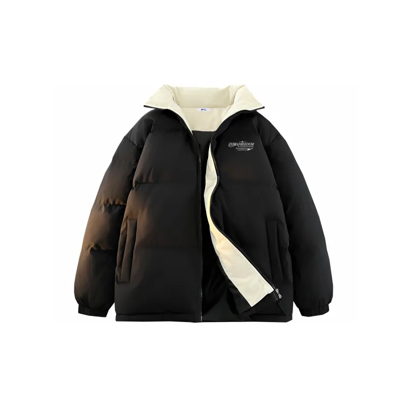 Warrior Ride The Wind Collection Open Ended Smile Collection Puffer Jacket Unisex-12