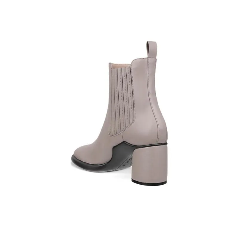 Ecco Short Chelsea Boots Women's Gray Pink-2