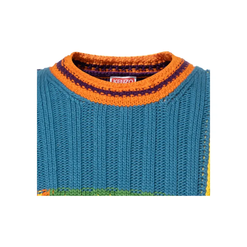 KENZO Paris Psychedelic Cable Jumper-7