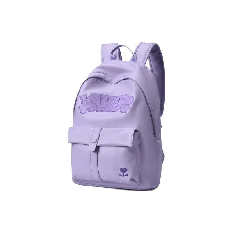 LOVVVVE PU Cortex Student Backpack Unisex Black Red White/Blue/Pink-23