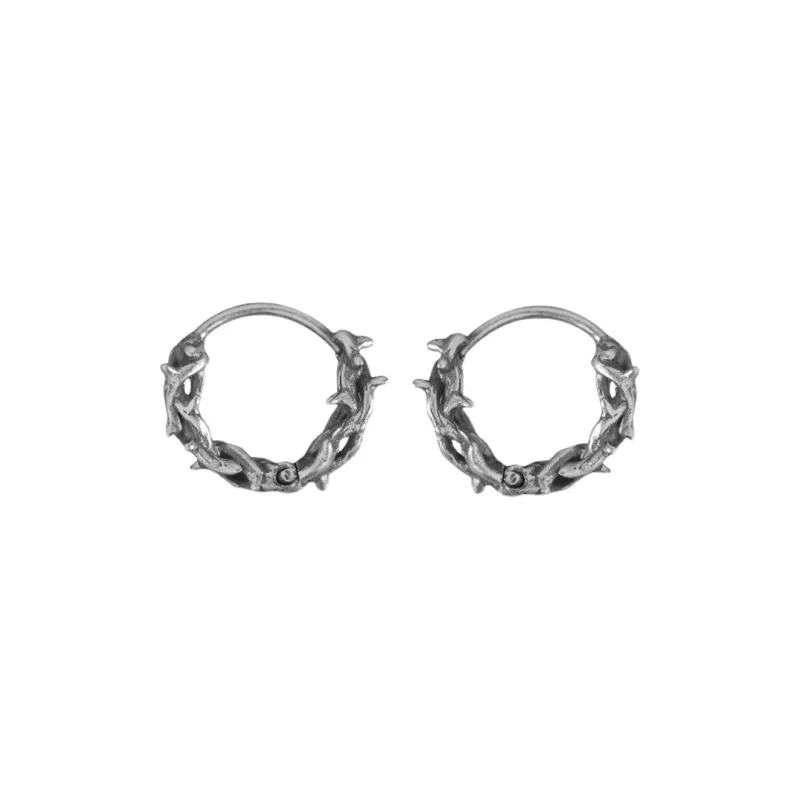 KING OF BLING 925 Sterling Silver Earrings Unisex-0