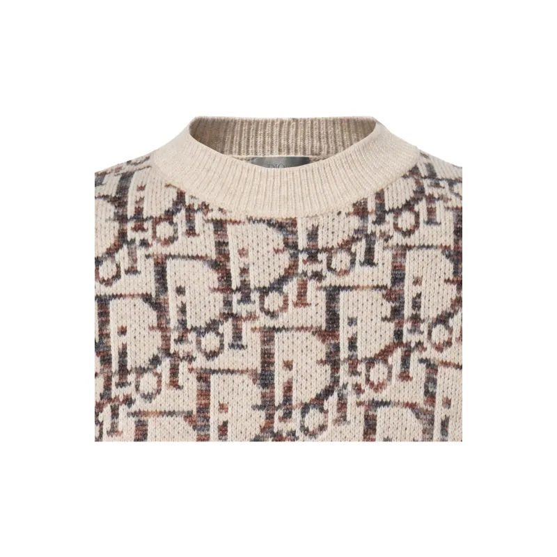 DIOR Monogrammed Intarsia Sweater-6