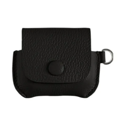 Proper Belongings Cow Leather Earphone Case Unisex Black