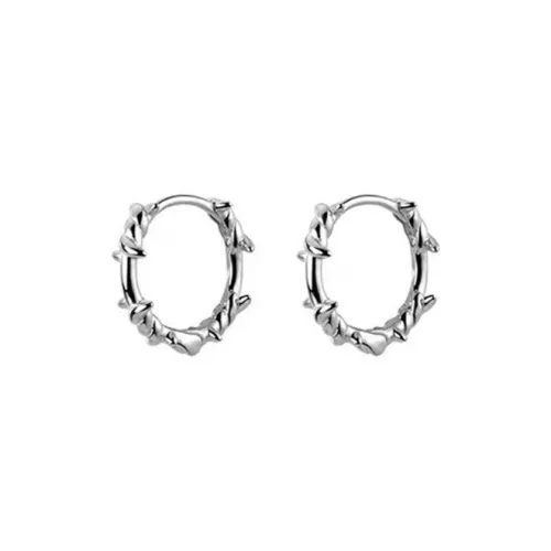 KING OF BLING 925 Sterling Silver Earrings Unisex
