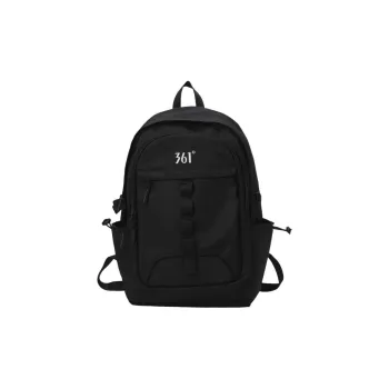 361° Polyester Backpack Travel Bag Storage Bag Regular Unisex Black/Ecru