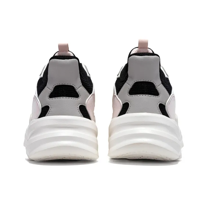 361° Anti Slip Wear Resistant And Coverage Warm Low Top Casual Shoes Women's White Black-4