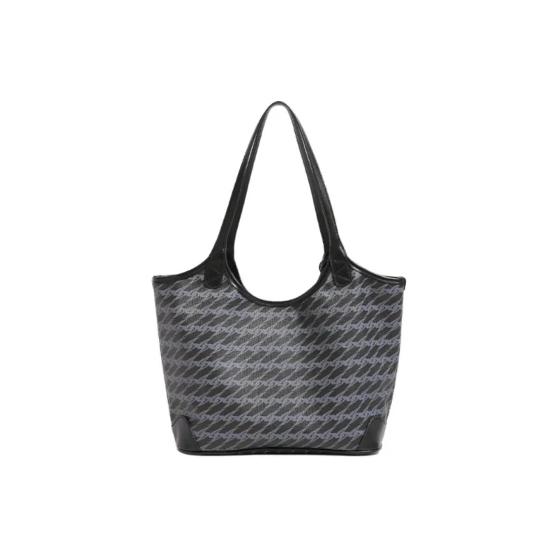 NATTY PVC Shoulder Bag Regular Women's Black-3