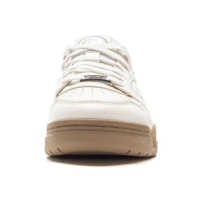 LINING Moon White 3 Skateboard Shoes Men Low Top Mist White-4