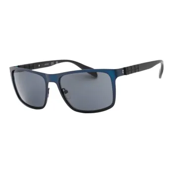 GUESS Metal Square Sunglasses Men's Blue