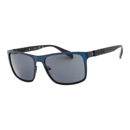 GUESS Metal Square Sunglasses Men's Blue