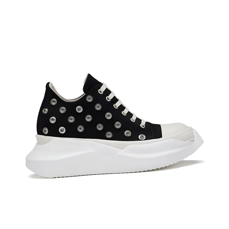 Rick Owens DRKSHDW Abstract Low Top Casual Shoes Women's Black-1
