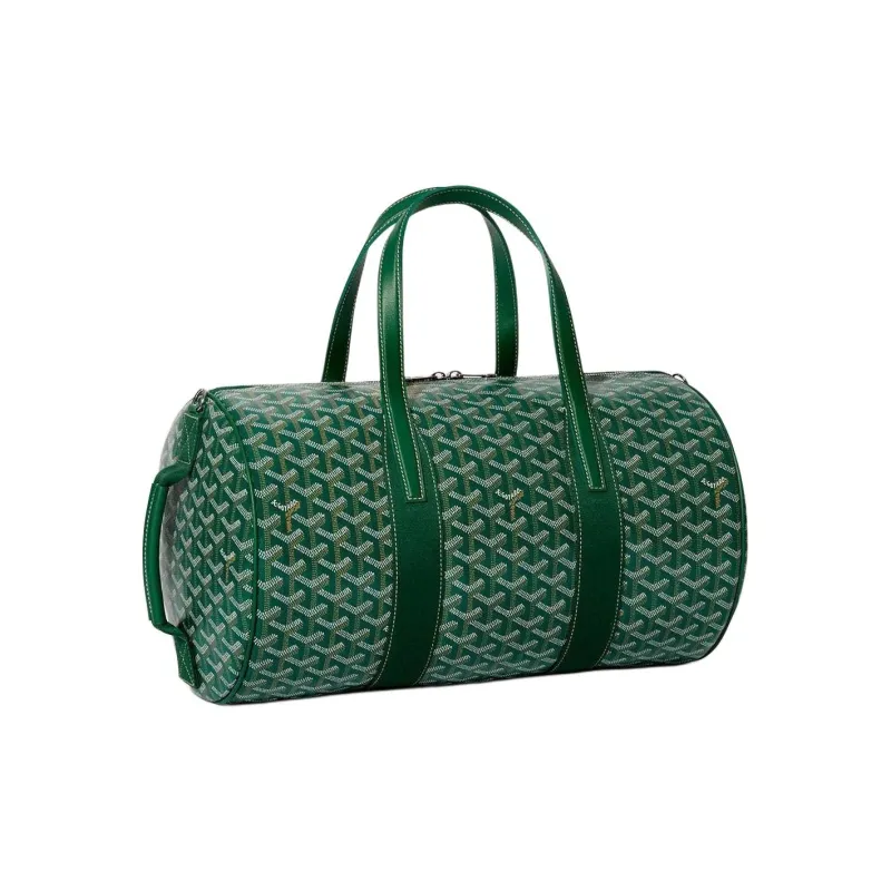 GOYARD Canvas With Calfskin Sports Bag Travel Bag Unisex Green-1