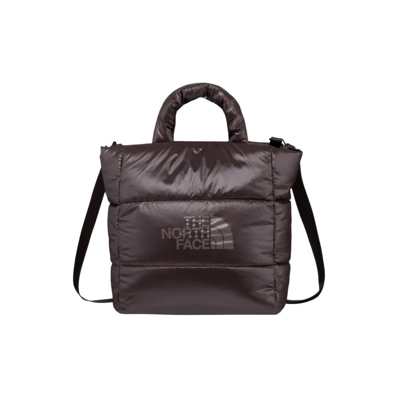 THE NORTH FACE Nylon Tote Bag, Shopping Bag, Shoulder Bag, Crossbody Bag, Handbag Regular Unisex Dark Brown-0