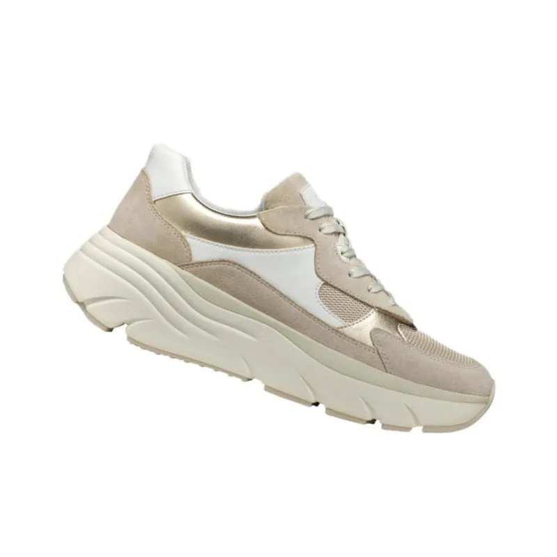 GEOX Diamanta Abrasion Resistant Slip Resistant Low Top Casual Shoes Women's Light Taupe-3