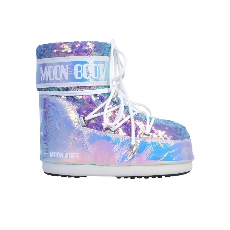 Moon Boot Holo Ankle Boots Women's Bright Purple-1